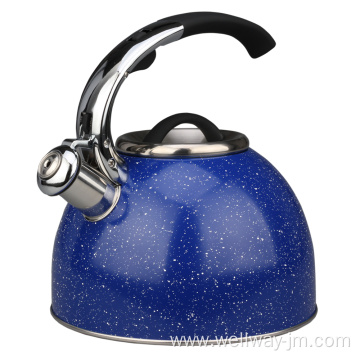 Stainless Steel Whistling Tea Kettle Rust-Resistant Stovetop
